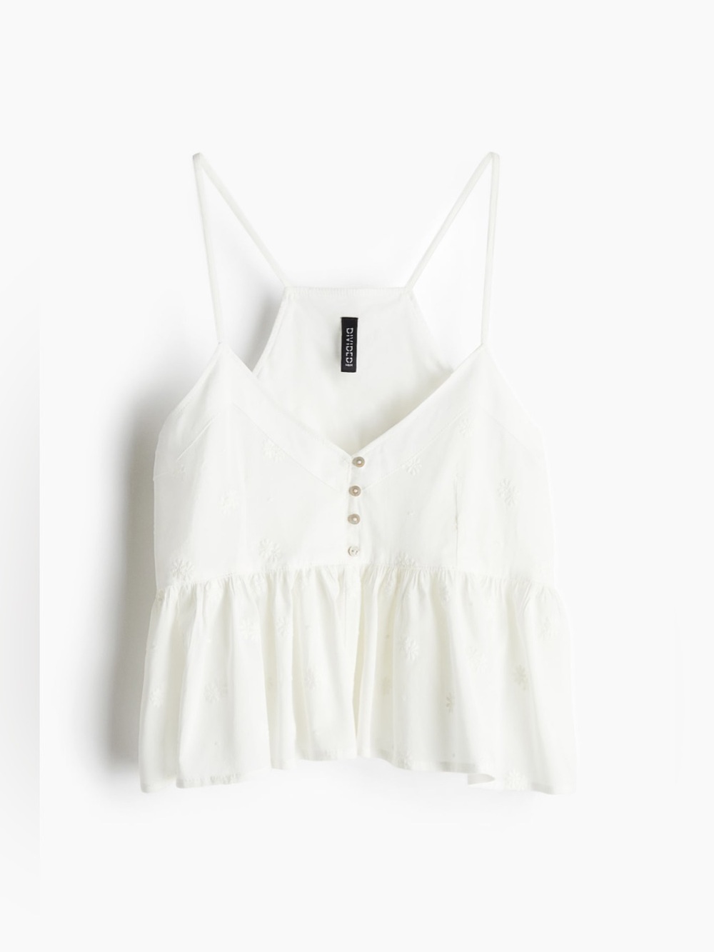 H&M Divied Peplum Camisole Top
